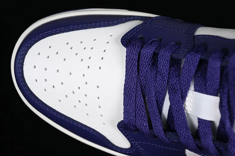 All categories Air Jordan Jordan series basketball shoes Air Jordan 1 Low G version pure original Air Jordan 1 Low AJ1 Joe 1 white and purple cultural low-top casual sneakers DC0774-502
